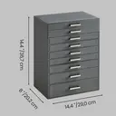 SONGMICSHOME  HOME Boîte à bijoux à 7 niveaux - Gris image 4