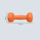 SONGMICSHOME  Lot de 2 haltères courts hexagonaux, entraînement de fitness et de musculation, orange image 2