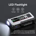 Porbi X11 Jump Starter with Air Compressor 3000A Portable Car Jump Starter, 24800mAh Battery Booster & 150PSI Tyre Inflator, PD65W Fast Charging Power Bank for Laptop, 12V Petrol & Diesel Vehicles, SUV, Van & Motorcycle image 4