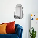 1pc PVC mirror sticker, irregular mirror sticker, wall decoration, 20*30cm image 2