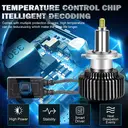 ENdureLite U11 H7/H18 LED Light Bulbs, 6000K 110W 20000LM Brighter Light, 360° CSP Chips LED Bulbs for Cars image 5