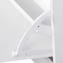 HOMCOM Hallway Furniture Set with Shoe Storage Cabinet and 6 Hooks Coat Rack, Hallway Storage Unit with Mirror, Drawer and Adjustable Shelf, White image 8