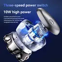 Qiman8010Pro Head Shavers for Bald Men 7D Floating Wet & Dry Electric Razor for Bald Heads with LED Smart Display & Type-C Charging for Hair/Face/Beard 150-day battery life three gears 10W image 1