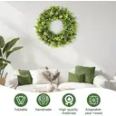 20Inch Boxwood Wreaths, Spring Summer Wreath for Front Door Perfect for Winter All Season Year Round Decor, Faux Boxwood Wreaths Ideal for Front Door Indoor Outdoor Windows Farmhouse image 3
