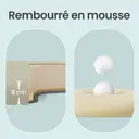 Ochama x SONGMICS Chaise de bureau, Pivotante, en Maille, Ergonomique, Support lombaire Rembourré, Accoudoirs Pliants, Noir image 7