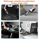 ATSHARK A-081 Aspirateur à main 8000 Pa léger et portable, chargement sans fil - Blanc image 5