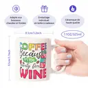 Alphynix 1 mug café drôle, 33cl tasse Parce que c'est trop tôt pour le vin, cadeau humoristique pour amateurs de café, amateurs de vin, cadeau d'anniversaire, cadeau de bureau,Le cadeau de la saint-valentin, cadeau d’anniversaire image 7