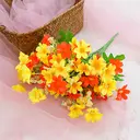 Wei's Moment 6 Bundles of Artificial Balcony  Plants and Indoors， Plastic Flowers Decoration， Faux Plastic， UV-Resistant Flowers for Graves and Garden The sunset is red, New Year Sale , Top gift picks image 1