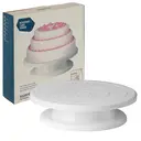 Essentials by Premier White Turntable Stand, Modern Turntable Stand, Desserts and Cake Stand, Stylish Revolving Cake Turntable image 4