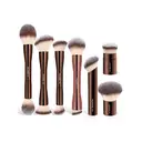 MAANGE Lot de 7 pinceaux à maquillage en aluminium de qualité professionnelle avec pochette de rangement image 0
