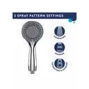 Croydex Nero Shower Head with 3 Settings - Chrome image 3