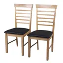 Dining Chairs Hanover Oak/Black 2pcs image 3