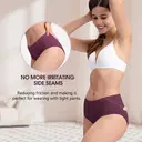 BAMBOO COOL Womens Briefs Underwear Lady Breathable Knickers with Mid Waist Color Group C M (5 Pack) image 2