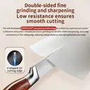 WANGMAZI 40Cr13 Meat Cleaver Professional Butcher Tool for Pork Lamb Beef Boning and Skinning Commercial Kitchen Official with Rosewood Handle image 5