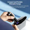 Sparoma 2-in-1 Nose & Facial Hair Trimmer for Men – 7800 RPM High-Speed Motor, 120-Min Runtime, IPX7 Waterproof – Precision Stainless Steel Dual-Blade Head with LED Power Display – Rechargeable Grooming Kit, TC-016 (Black) image 7