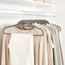 ANQI Cintres en velours antidérapants pour costumes, Gris/Argent - Lot de 30 image 4