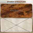 HOMCOM L Shaped Desk, Corner Computer Desk with Bookshelf for Home Office, Study Room, Workstation, 120 x 73.2 x 75cm, Rustic Brown image 6