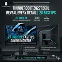Thunderobot 27-inch 2K 275Hz Fast IPS Low Blue Light HDR Gaming Monitor with Tilt & Swivel, 450 nits Peak Brightness, ZQ27F260L-GL image 2