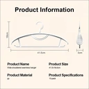 SNSP 10pcs Plastic Clothes Hanger Wide Shoulder, No Marks, Thickened, Non slip, Non bulging 2 Colors Super Deals image 1