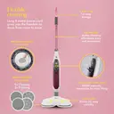 Swan TV’s Queen of Clean Spot Cleaner, Auto-Stopping Function, Flexible Hose, 1.3L Clean Tank, 600W - Pink, SC18411QOC image 5