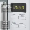 Swan Digital Microwave - White, 20L, 800W, with 95-Minute Timer, 5 Power Levels, SM4421WHT image 1