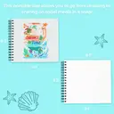 Ohuhu Sketchbook, Double-Sided, No Bleed-Through, 120 Pages (60 Sheets), 150 g/m² No-Show Paper, Ideal for Alcohol Markers, Ink, and Watercolor Paints, Square, 22.5 × 21 cm, Spiral Binding image 6