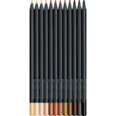 Faber-Castell Black Edition Teintes de peau Lot de 12 crayons de couleur image 1