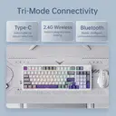 Machenike KG98 - Clavier mécanique 96 % triple mode, disposition QWERTY US, switch Bleu image 4