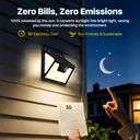 VIVREAL Solar wall lights Charged by solar energy， Four-pack 140Led YHM02A , New Year Sale , Top gift picks image 3