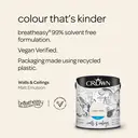 Crown Matt Emulsion Cream White 2.5L image 2
