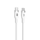 Hyper® 1.5m Silicone USB-C to USB-C 60W Charging Cable - White image 0