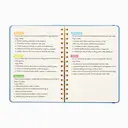 Jubiluu Carnet ligné A5 à spirales et couverture rigide - Bleu image 7