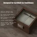 JU7CER Retro watch box, inner gray Watch Storage Case, Unisex Watch Display & Storage Box, Ideal Gift for Watch Enthusiasts 2-position image 5