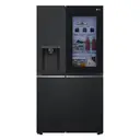 LG InstaView™ GSGV81EPLD American Style Smart Fridge Freezer Non Plumbed Ice & Water Dispenser - Matte Black - D Rated image 0