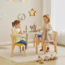 AIYAPLAY 5 Piece Kids Table and Chairs Set, Wooden Toddler Table and Chairs Set for Playroom, Nursery, Classroom, for Arts, Crafts, Read, Draw, Aged 3-8 Years, Multicoloured image 4