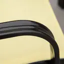 Outsunny 4 Pieces Garden Chairs, Stackable Outdoor Chairs with High Backrest and Armrest, Breathable Mesh Fabric Dining Chair Set of 4, Beige image 8