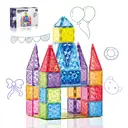 XINQIYUAN Qiyuan Jouet Éducatif Pièces de Construction Magnétiques Surface Diamant 7.5cm 40pièces (2) [Mélange aléatoire – Couleurs issues uniquement de la photo principale] image 0