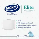 Nicky Elite Toilet Tissue, 3-Ply, 4 Rolls image 1