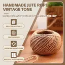 MADLAND Corde de chanvre, longueur 50 m, largeur 2 cm, 1 rouleau image 1