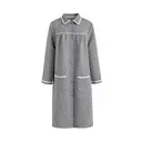 IZURIA lapel light grey long sleeved robe  L image 0