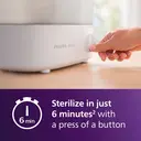 Philips Avent Elektrische Flessensterilisator en -droger - Steriliseert en droogt in 40 minuten - Blijft tot 24 uur steriel - Geïntegreerde lekbak - Doodt 99,9% van bacteriën - SCF291/00 image 7