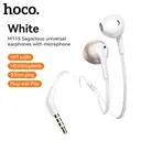 M115 Sagacious Universal Earphones with Microphone - White image 0