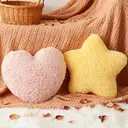 Cute Plush Pillow for Couch Bed Sofa Soft Half Moon Star Pillow with Room Decor for Bedroom Living Room Dorm Birthday Party Favors,Star image 1