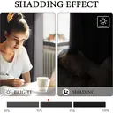 PONY DANCE Lot de 2 rideaux occultants avec œillets gris - 140 x 245 cm image 4