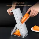  4-Sided Kitchen Grater Cheese Shredder Vegetable Slicer Safe Handle Gray                   image 9