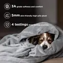 Bedsure Flannel Blanket - Solid UK Quiet Shade, 130x150cm, 1 Piece, 100% Polyester image 3