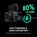 Insta360 Ace Pro - Caméra d'action étanche, co-développée avec Leica, capteur 1/1,3", réduction bruit IA, écran pliable 2,4", 4K 120 ips - Noir image 7