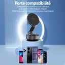 ATSHARK K003B Support de téléphone magnétique à ventouse pour voiture, fixation puissante avec angle réglable image 9