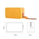 Trousse de Maquillage Portable en Silicone JORDAN&JUDY Colorblock Jaune 20*12*8cm 1 pièce image 5