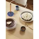 Hübsch Kiosk Porte-rouleau de cuisine - Bleu/Rouge Pâle image 3